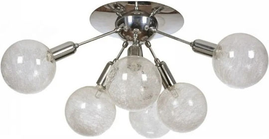 NG Santas Mount Ceiling Light 50cm Silver with G9 Lamp Adapter