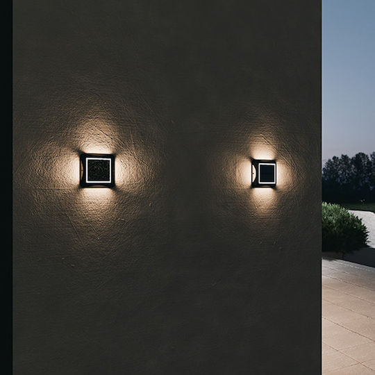 123led Wall Mounted Solar Light with Warm White Light 3000K IP65