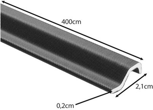 AeroStop Bandă Adezivă Pentru Fereastră / Ușă Neagră 4mx2.1cm