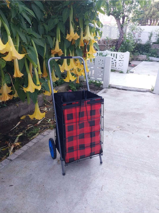 Stewehome Μεγάλο Καλάθι Αγοράς Χοντρό Σύρμα Τσάντα Κόκκινο 100x40x40 Cm Stewehome Μεγάλο Καλάθι Αγοράς Χοντρό Σύρμα Τσάντα Κόκκινο 100x40x40 Cm