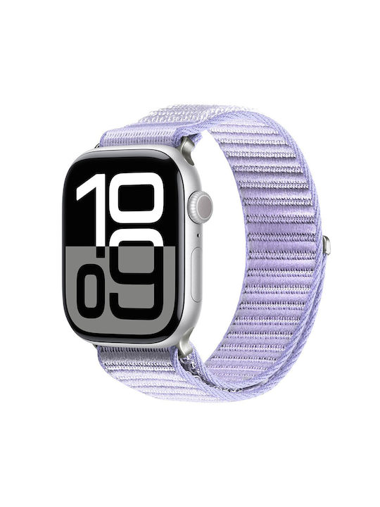 Dux Ducis Braided Loop Wrist Strap Apple Watch 44 45 46 49mm Purple