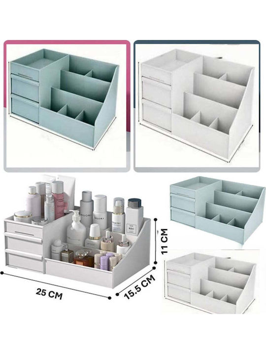 SteweHome Οργανωτής Καλλυντικών με Συρτάρια Ροζ 25x15.5x11cm.