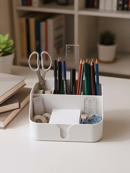 SteweHome Herzberg Cosmetics Organizer with Dividers Grey