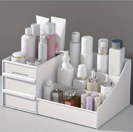Stewehome Makeup Organizer Drawer Creams White