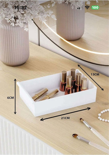 Stewehome Mehrzweck Make-up Zubehör Organisationsset Aufbewahrung Kosmetiktaschen Schubladen Weiß