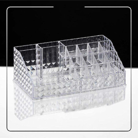 SteweHome Make-up Zubehör Diamant Klassischer Orangenfarben Organizer 21.5x12x80 cm
