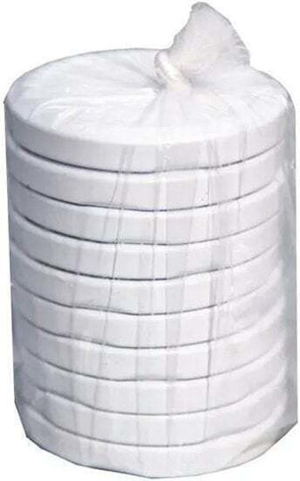 Lid for Food Container Made of Stainless Steel in White Colour 82-ΛΕΥRSB10 10 Pieces