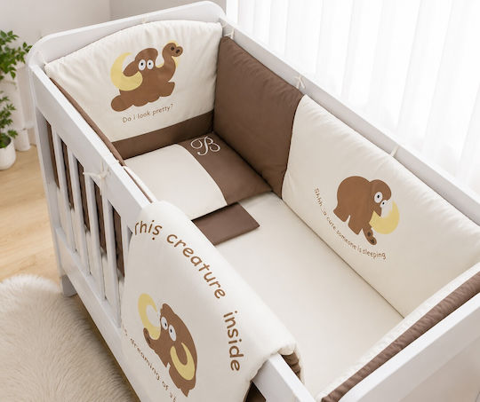 Beboulino Set Pentru Patut Mammoth Maro 9buc piese