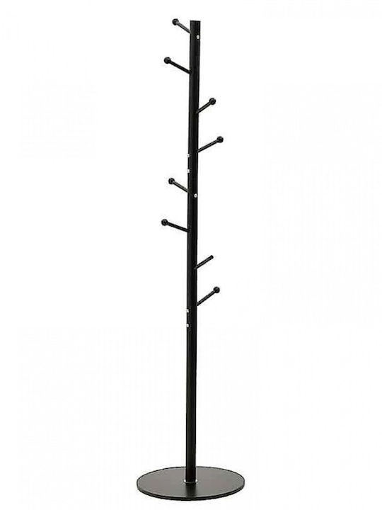 Sidirela Καλόγερος Μεταλλικός Μαύρος 40x40x173cm