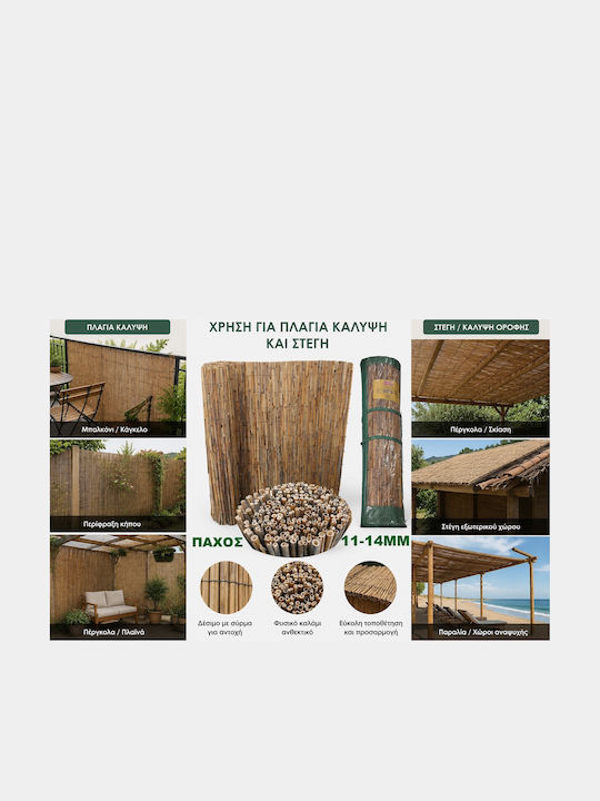Mega Bazaar Καλαμωτή με Ολόκληρο Καλάμι 3x2m 16896