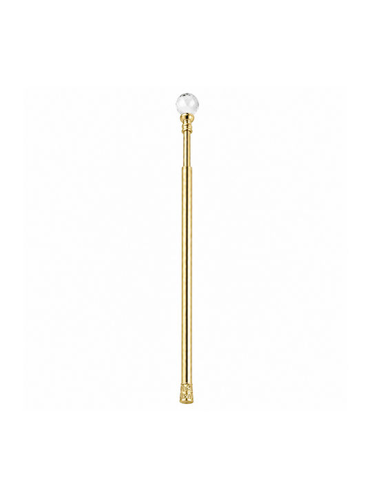 Ausziehbare Metallische Vorhangstange Einzeln Φ16mm 70-120cm Gold