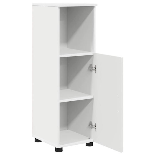 vidaXL Waschtisch mit Waschbecken, Spiegel & Säule L76.5xB35xH64cm White