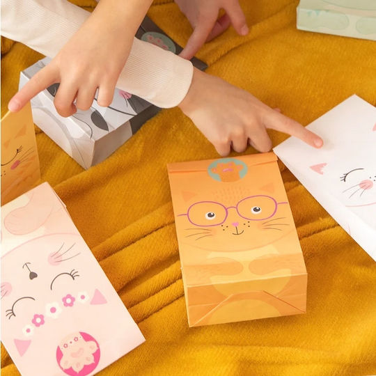 Paper Bags Candy Sweets Colorful Kittens Cats Birthday 6pcs