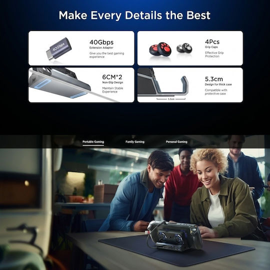 Lenovo Βάση Φόρτισης Steam Deck / Asus ROG Ally Γκρι KX-V262A