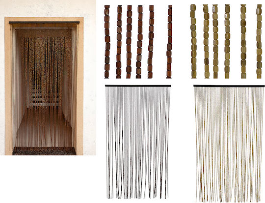 General Trade Door Curtain From Beige Bamboo 100x200cm 45328072