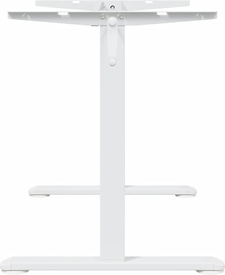 Vidaxl Σκελετός Όρθιου Γραφείου Λευκός 94-135 X60x 70-114 Εκ Ατσάλι