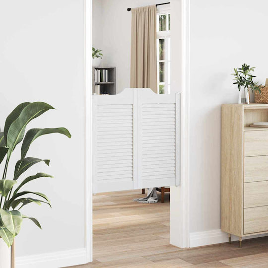 Vidaxl Doors Swing White 80 x 40 cm Solid Pine Wood