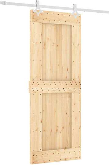 Vidaxl Ușă Glisantă Alb Natural 80 X 210 Cm
