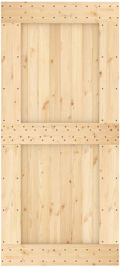 vidaxl Schiebetür Natürliches Schwarz 95 x 210 cm