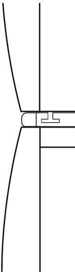 Miele WTV412 Συνδετικό Πλυντηρίου/Στεγνωτηρίου από Μέταλλο