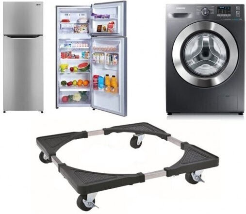 22390-900-00-05 Adjustable Base For Washer/Kitchen/Fridge made of Metal with Wheels 65x65εκ. 1pcs