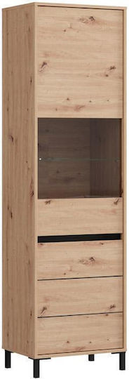 Marron 1k Vs1 Επιδαπέδια Βιτρίνα από MDF με Τζάμι & Φωτισμό Μαυρο Ματ 55x40x193cm 11015257 Marron 1k Vs1 Επιδαπέδια Βιτρίνα από MDF με Τζάμι & Φωτισμό Μαυρο Ματ 55x40x193cm 11015257