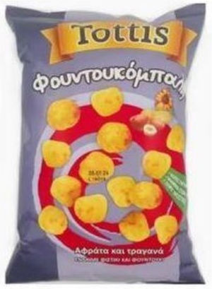 Tottis Gepuffte Erdnuss-Snacks Glutenfrei 85gr
