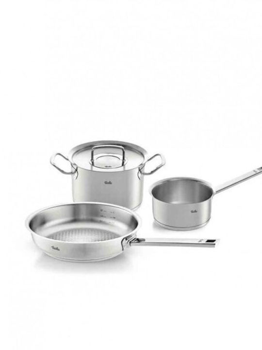 Fissler Profi Σετ Μαγειρικά Σκεύη από Ανοξείδωτο Ατσάλι 3τμχ