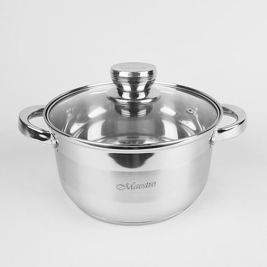 Maestro Aluminum Pots Set with Non-Stick Interior Coating 3 Pieces