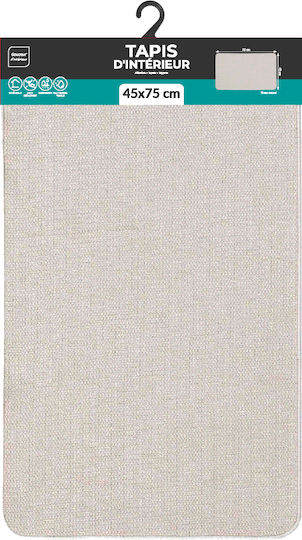 Douceur d'Intérieur Rechteckige Küchenmatte Beige 45x75cm
