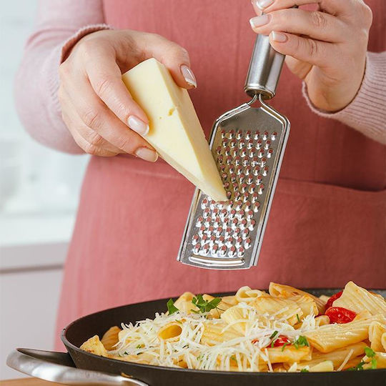 Nava Acer Reiben Käse aus Edelstahl Silbern 25,5cm