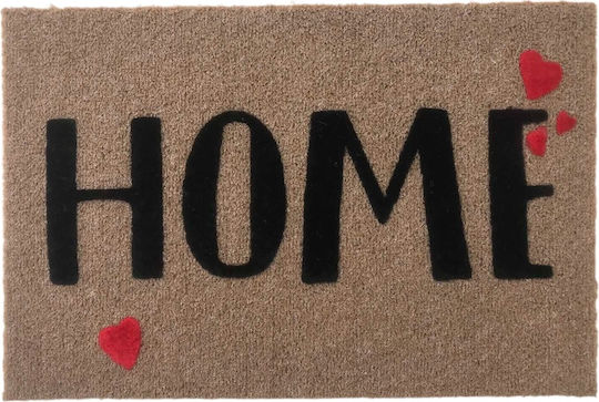 Sidirela Covoare De Intrare Din Nucă De Cocos Cu Strat Antiderapant Home Hearts 40x60 Cm
