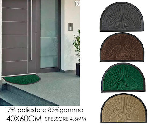 ArteLibre Covor de Intrare Semicircular 40x60buc (Culori diverse)