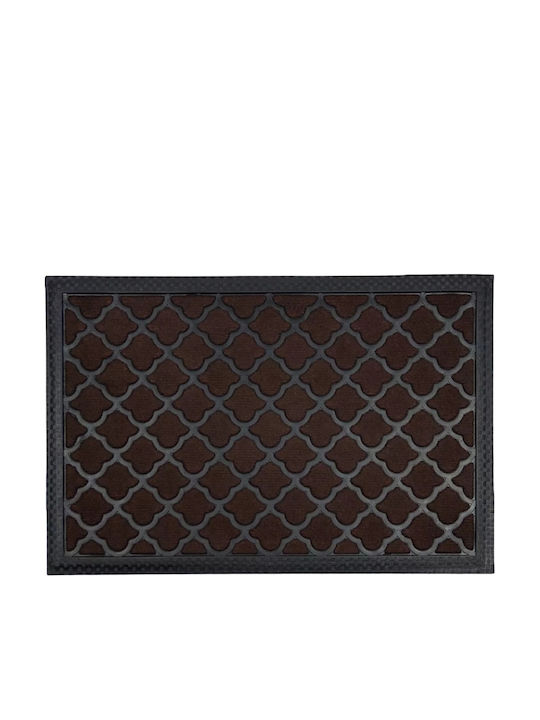 Sidirela Entrance Mat Carpet with Anti-slip Backing Shell Black 45x75cm