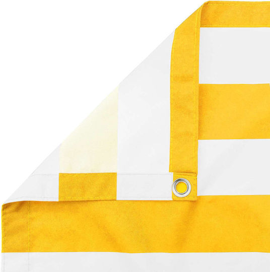 vidaXL Yellow Shade Divider with PU Coating 1.5x5m 160gr/m²