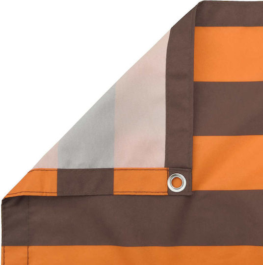 vidaXL Orange Shade Divider with PU Coating 1.5x5m 160gr/m²