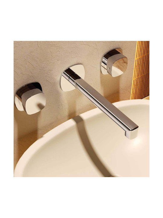 Imex Built-in Faucet Mixer for Bathroom Sink Silver