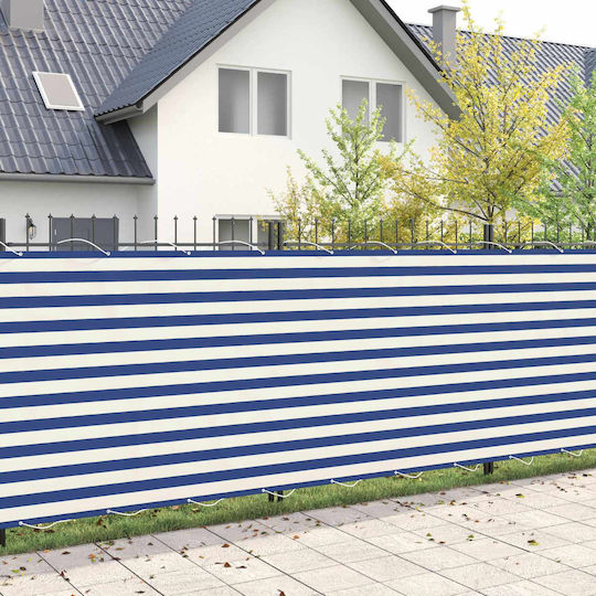 vidaXL Schattengewebe Blau mit PU-Beschichtung 1,5x6m 160g/m²