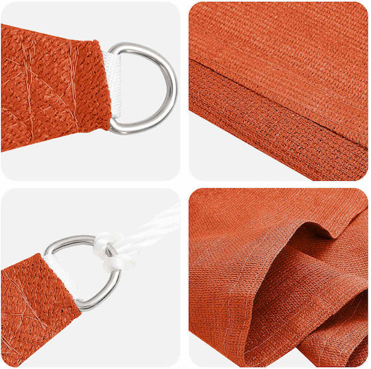 vidaXL Triangle Orange Shade Sail 5x7x5m