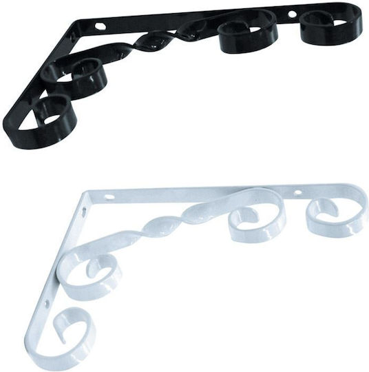 Element Heavy-Duty Metallic Corner Shelf Black 280x150mm 175602.0007