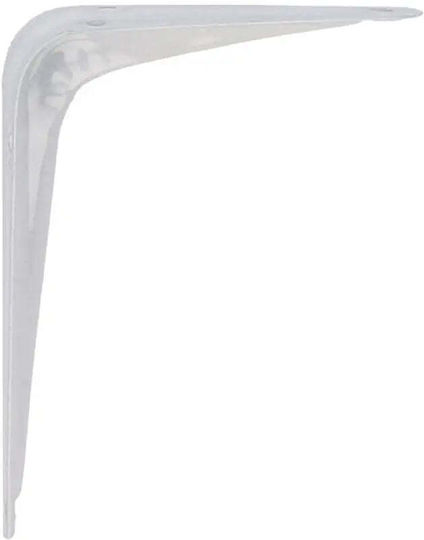 Amig Metallic Corner Shelf White 450x400mm 4424