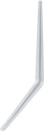 Amig Metallic Corner Shelf White 450x400mm 4424