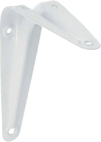 Amig Metallic Corner Shelf White 450x400mm 4424