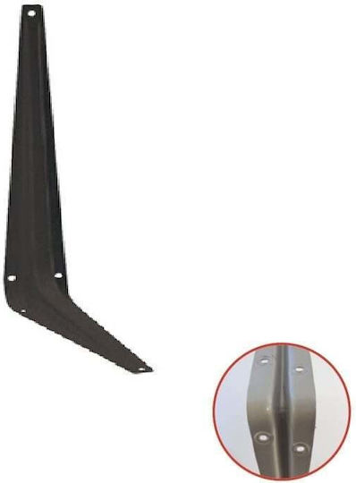 ERGOhome Heavy-Duty Metallic Corner Shelf Black 250x300mm 580102.0018