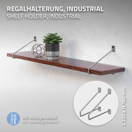 ML-Design Eckregal Metallisch in Blau Farbe 220x180mm 2Stück 490009790