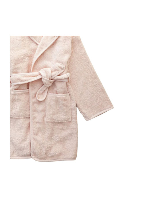 Nima Kids Bathrobe Little Sheep Pink with Hood