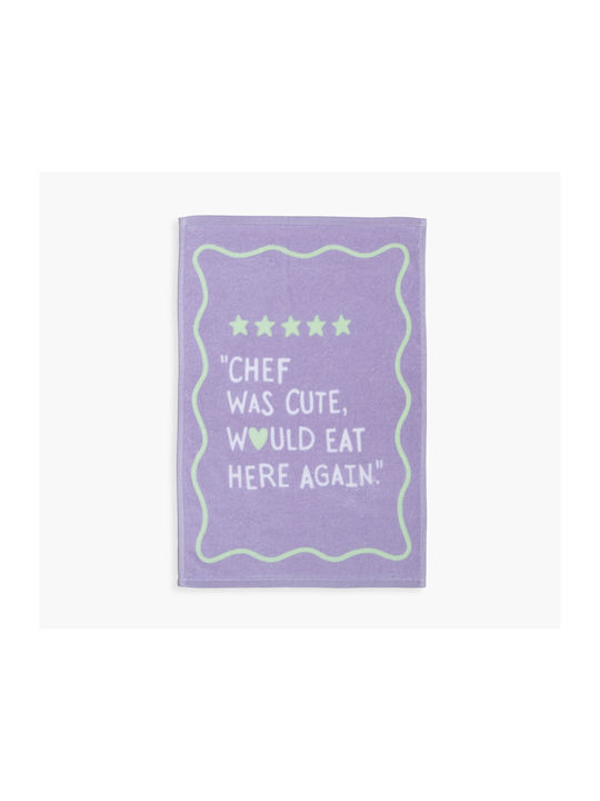 Nef-Nef Homeware Chef Was Cute Чаена Кърпа от 100% Памук в Син Цвят 40x60cm