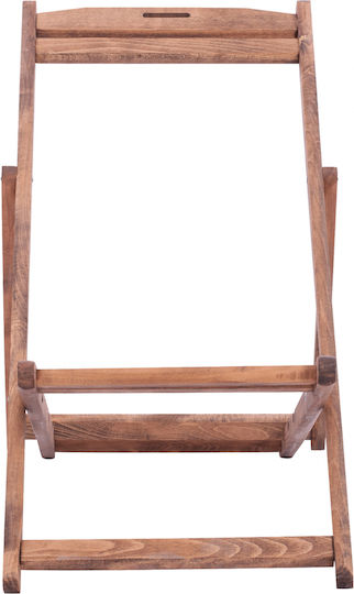 HomeMarkt Lemnos Skeleton for Director's Chair Wooden 55.5x97x105cm Beige
