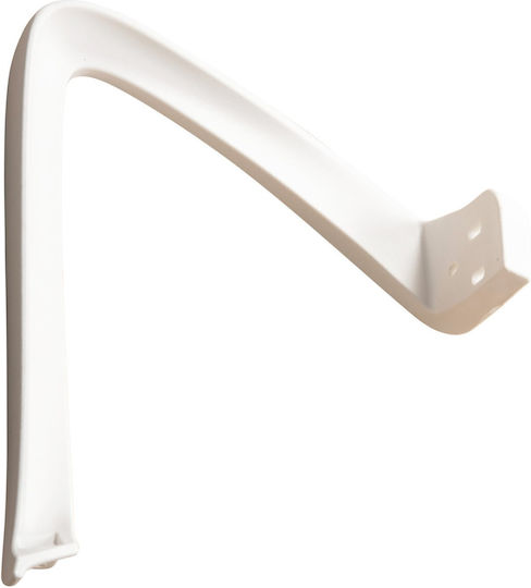 Freebox Stuhl Arm aus Polypropylen Geeignet für Stuhl,Stock White 2Stück
