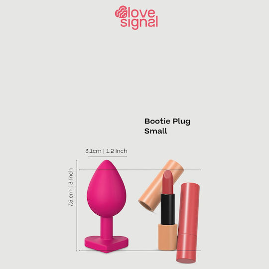 Dream Toys Πρωκτική Σφήνα Small Κόκκινη